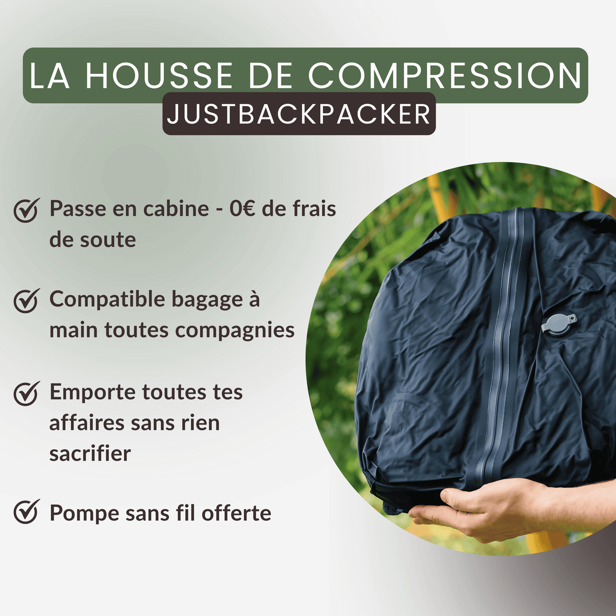 Housse de compression JustBackpacker