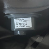 Photo représentant la pompe électrique intégrée à la housse de compression JustBackpacker